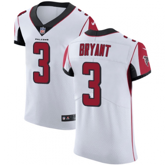 Men's Nike Atlanta Falcons #3 Matt Bryant White Vapor Untouchable Elite Player NFL Jersey - ujerseystore