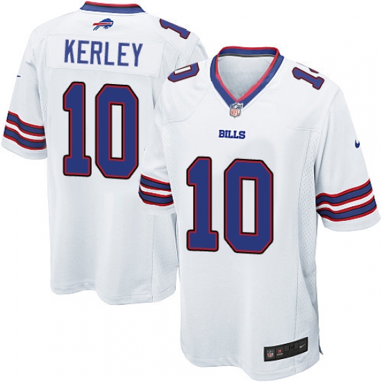 Men's Nike Buffalo Bills #10 Jeremy Kerley Game White NFL Jersey - Ujersey