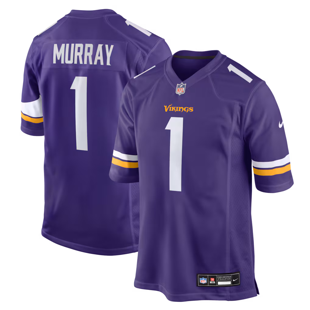 Men's Minnesota Vikings Kyler Murray Nike Purple Game Jersey - Ujersey NHL