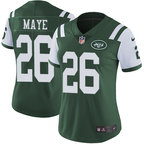 Women's Nike New York Jets #26 Marcus Maye Elite Green Team Color NFL Jersey - Ujersey