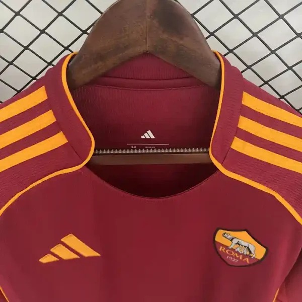 Roma Soccer Jersey Home Custom Shirt 2025/26 - ujerseystore