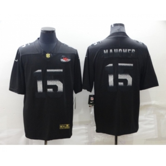 Men's Kansas City Chiefs #15 Patrick Mahomes Black 2022 Shadow Vapor Untouchable Stitched Nike Limited Jersey - Ujersey