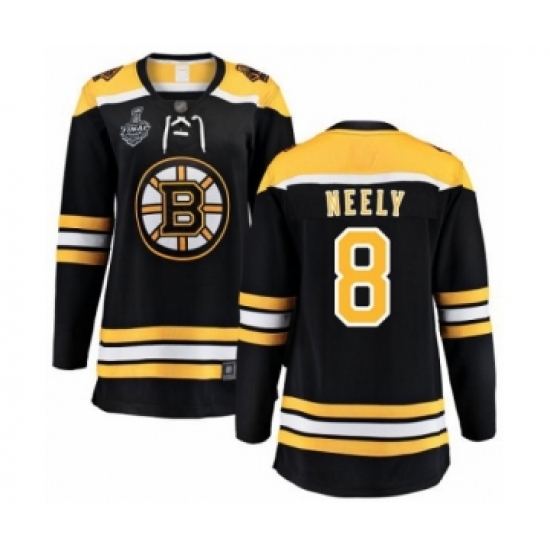 Women's Boston Bruins #8 Cam Neely Authentic Black Home Fanatics Branded Breakaway 2019 Stanley Cup Final Bound Hockey Jersey - Ujersey
