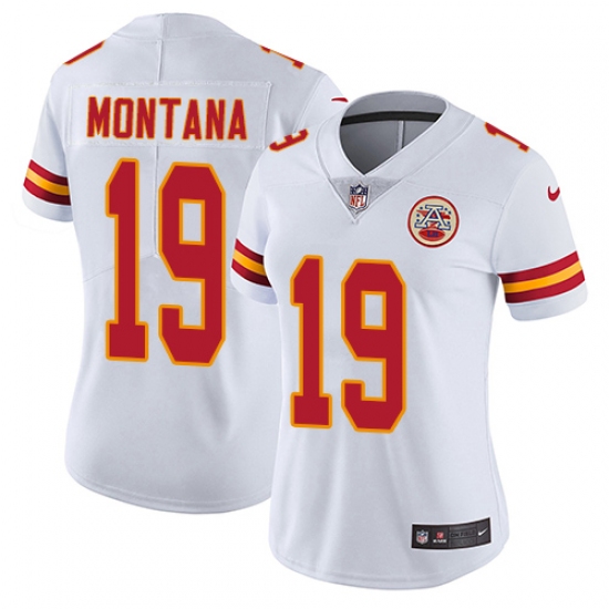 Women's Nike Kansas City Chiefs #19 Joe Montana Elite White NFL Jersey - Ujersey