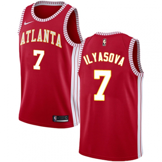 Youth Nike Atlanta Hawks #7 Ersan Ilyasova Swingman Red NBA Jersey Statement Edition - Ujersey