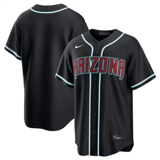 Men's Arizona Diamondbacks Blank 2026 Black Out Stitched Baseball Jersey