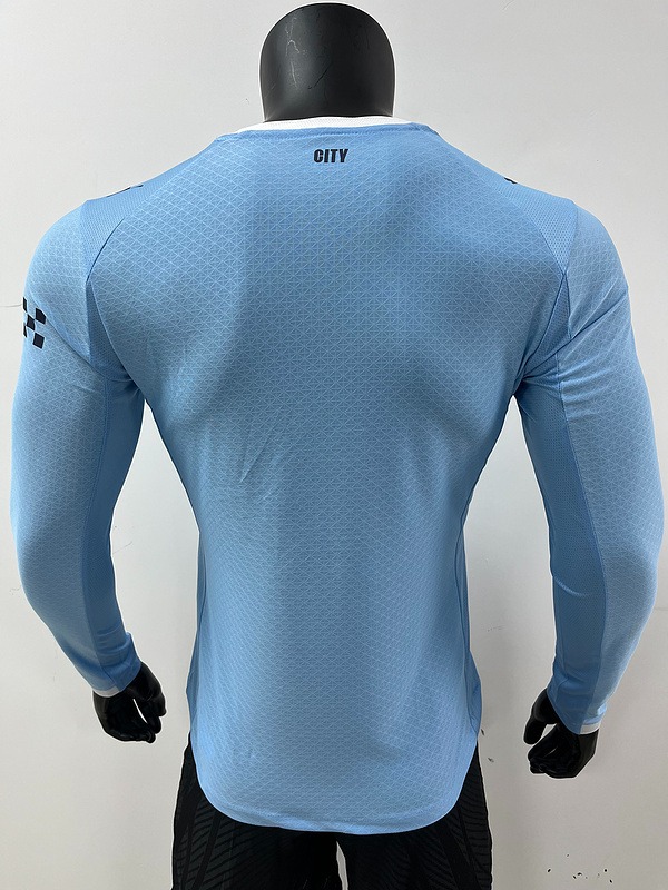 Manchester City Home Long Sleeve Football Jersey Shirt 2025/26