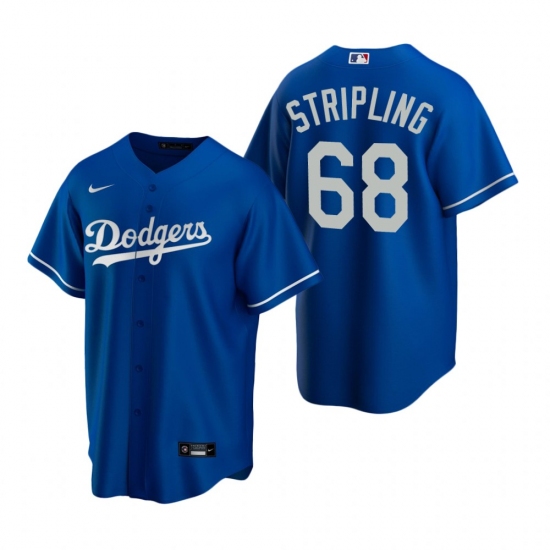 Men's Nike Los Angeles Dodgers #68 Ross Stripling Royal Alternate Stitched Baseball Jersey - Ujersey