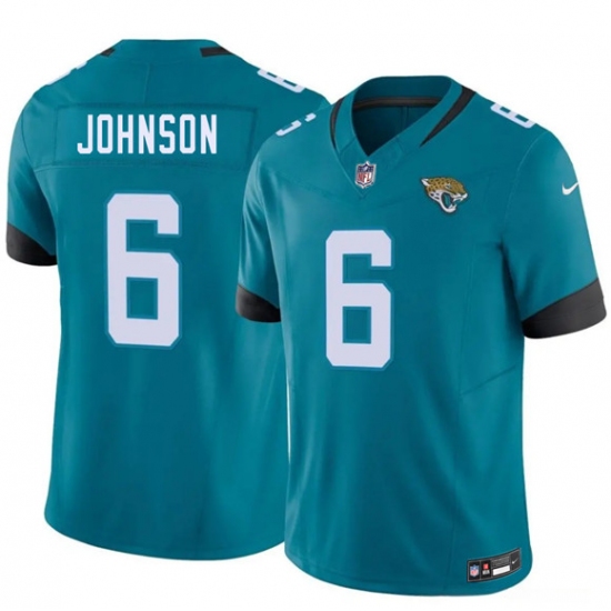 Men's Jacksonville Jaguars #6 Antonio Johnson Teal 2026 F.U.S.E. Vapor Untouchable Limited Football Stitched Jersey - Ujersey