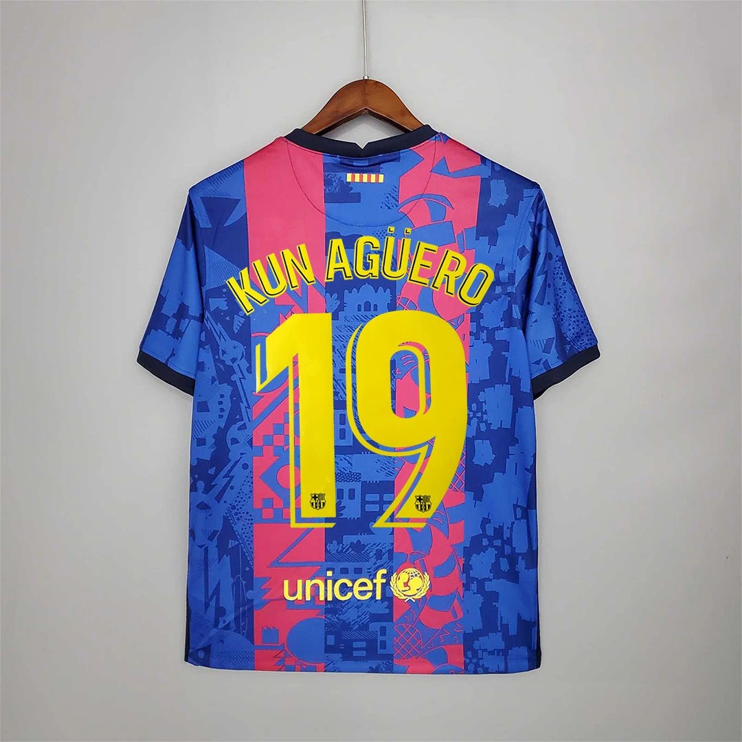 Barcelona Retro Jersey Third Away Soccer Shirt 2021/22 - Ujersey NHL