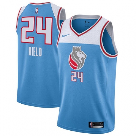 Women's Nike Sacramento Kings #24 Buddy Hield Swingman Blue NBA Jersey - City Edition - Ujersey