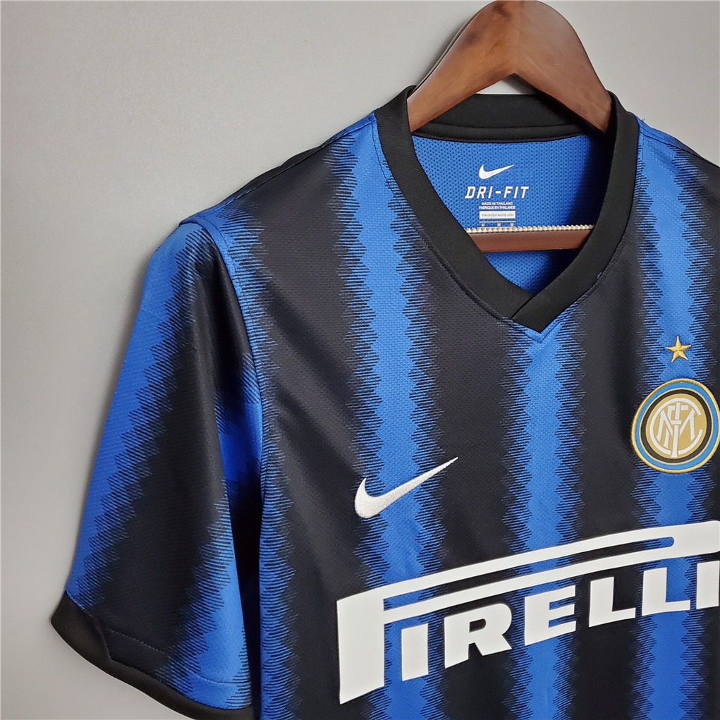 Inter Milan Jersey Custom Home Retro Soccer Jersey 2010/11 - ujerseystore