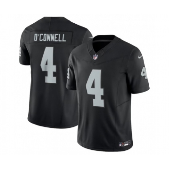 Men's Nike Las Vegas Raiders #4 Aidan O'Connell Black 2023 F.U.S.E Vapor Untouchable Stitched Football Jersey - Ujersey