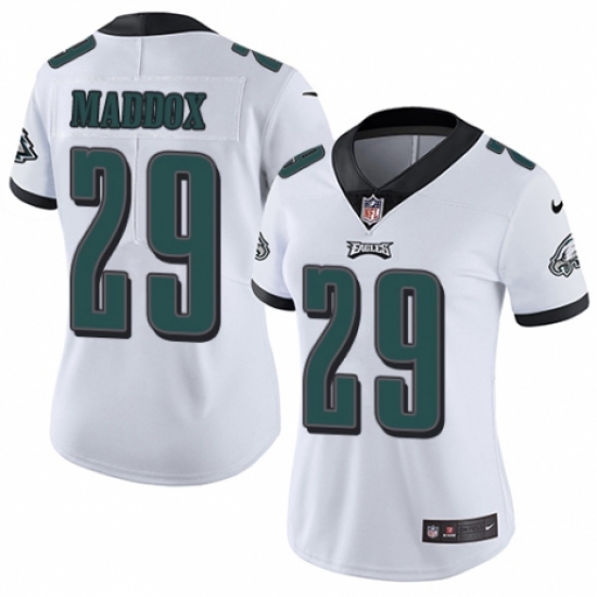 Women's Nike Philadelphia Eagles #29 Avonte Maddox White Vapor Untouchable Limited Player NFL Jersey - Ujersey