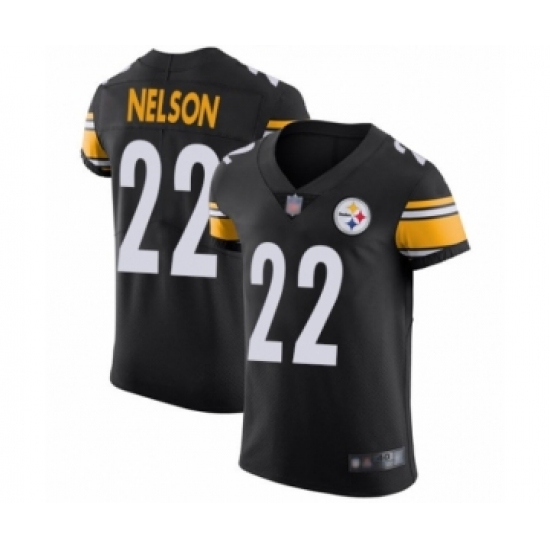 Men's Pittsburgh Steelers #22 Steven Nelson Black Team Color Vapor Untouchable Elite Player Football Jersey - Ujersey