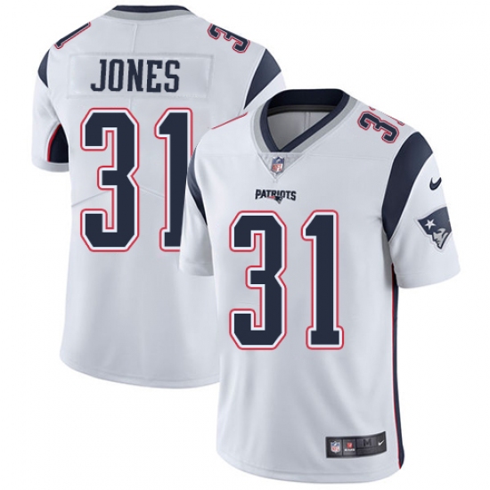 Youth Nike New England Patriots #31 Jonathan Jones White Vapor Untouchable Limited Player NFL Jersey - Ujersey