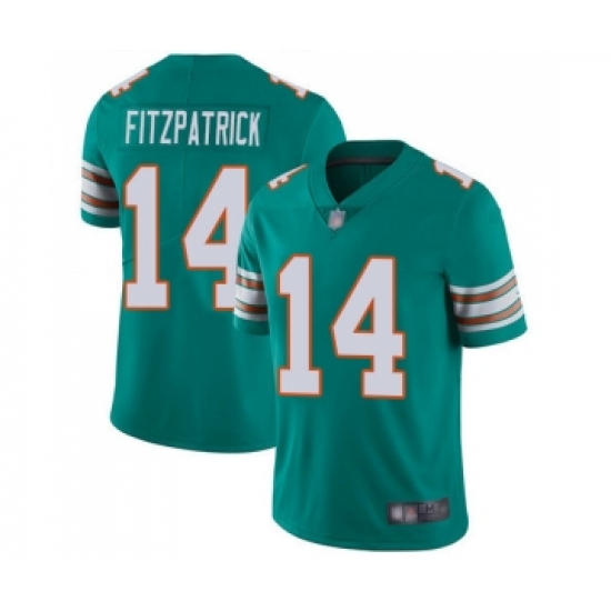 Men's Miami Dolphins #14 Ryan Fitzpatrick Aqua Green Alternate Vapor Untouchable Limited Player Football Jersey - Ujersey