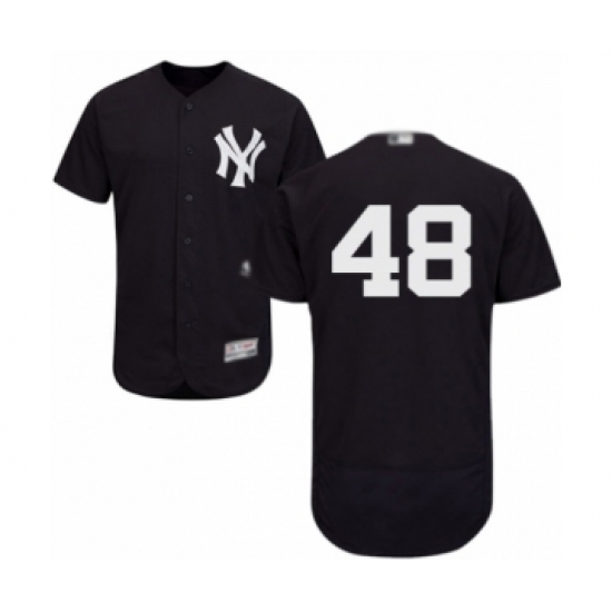 Men's New York Yankees #48 Tommy Kahnle Navy Blue Alternate Flex Base Authentic Collection Baseball Player Jersey - Ujersey
