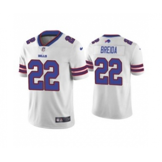 Men's Buffalo Bills #22 Matt Breida White Vapor Untouchable Limited Stitched Jersey - Ujersey