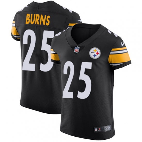 Men's Nike Pittsburgh Steelers #25 Artie Burns Black Team Color Vapor Untouchable Elite Player NFL Jersey - Ujersey