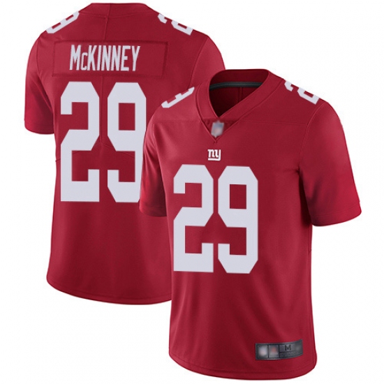 Men's New York Giants #29 Xavier McKinney Red Stitched Limited Inverted Legend Jersey - Ujersey