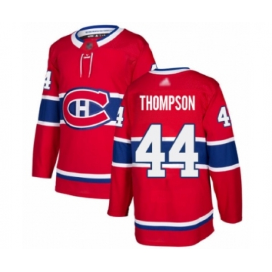Youth Montreal Canadiens #44 Nate Thompson Authentic Red Home Hockey Jersey - Ujersey
