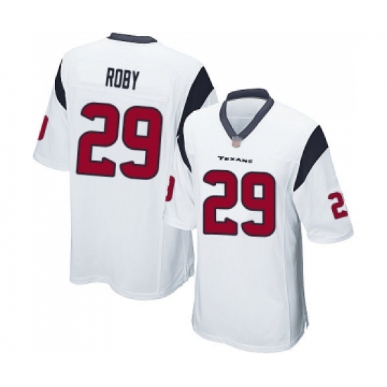 Men's Houston Texans #29 Bradley Roby Game White Football Jersey - Ujersey
