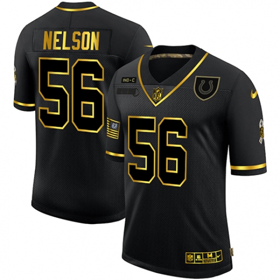 Men's Indianapolis Colts #56 Quenton Nelson Olive Gold Nike 2020 Salute To Service Limited Jersey - Ujersey