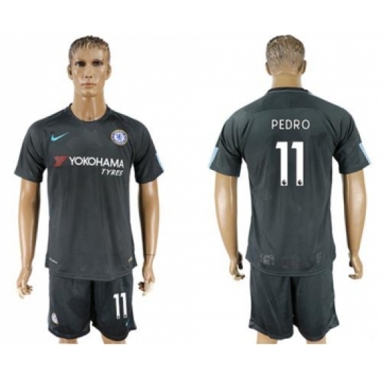 Chelsea #11 Pedro Black Soccer Club Jersey