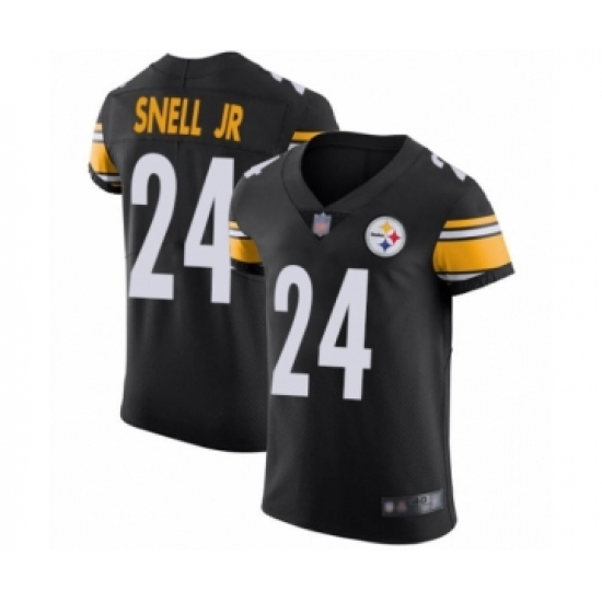 Men's Pittsburgh Steelers #24 Benny Snell Jr. Black Team Color Vapor Untouchable Elite Player Football Jersey - Ujersey