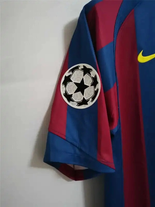 Barcelona Retro Jersey Home Soccer Shirt 2005-06 - Ujersey NHL