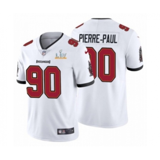 Youth Tampa Bay Buccaneers #90 Jason Pierre-Paul White Super Bowl LV Jersey - Ujersey