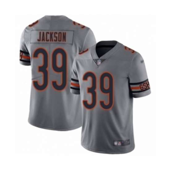 Women's Chicago Bears #39 Eddie Jackson Limited Silver Inverted Legend Football Jersey - Ujersey