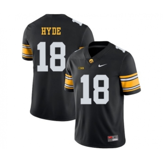 Iowa Hawkeyes 18 Micah Hyde Black College Football Jersey - Ujersey