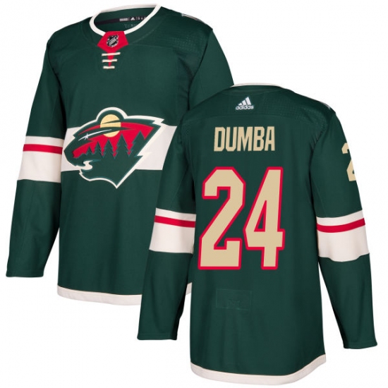 Youth Adidas Minnesota Wild #24 Matt Dumba Premier Green Home NHL Jersey - Ujersey