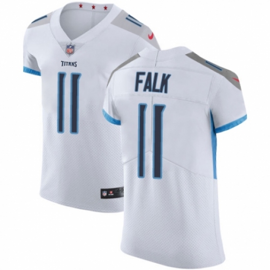 Men's Nike Tennessee Titans #11 Luke Falk White Vapor Untouchable Elite Player NFL Jersey - Ujersey