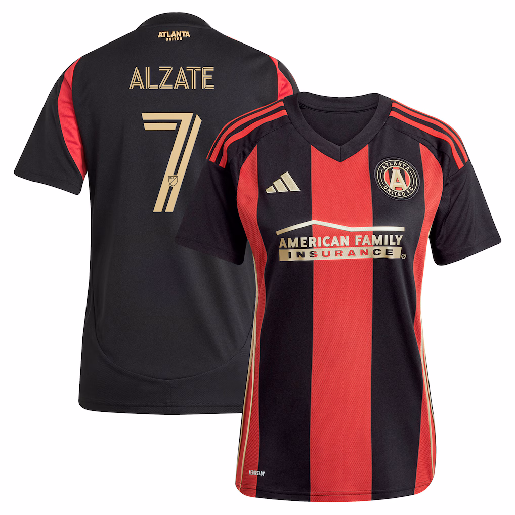 Women's Atlanta United FC Steven Alzate adidas Black The Connector Replica Jersey