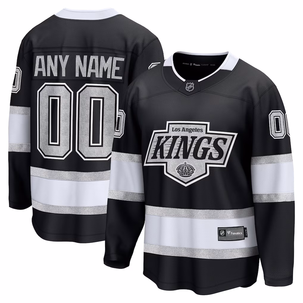 Men's Los Angeles Kings Fanatics Black Home Breakaway Custom Jersey - ujerseystore