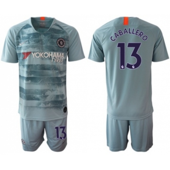 Chelsea #13 Caballero Third Soccer Club Jersey