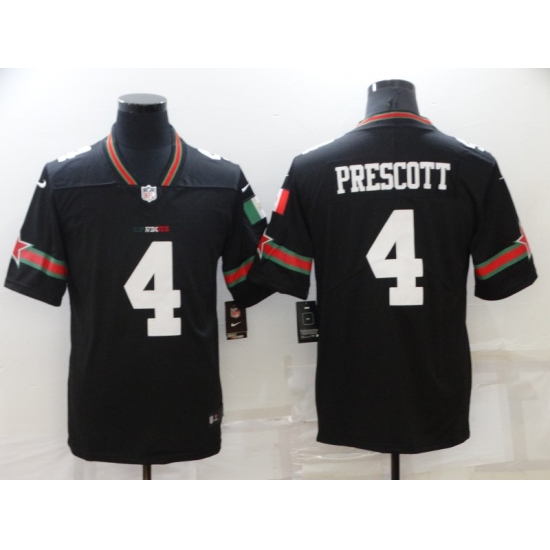 Men's Dallas Cowboys #4 Dak Prescott Black Mexico Limited Player Jersey - Ujersey