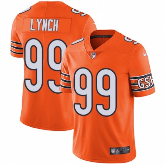 Youth Nike Chicago Bears #99 Aaron Lynch Limited Orange Rush Vapor Untouchable NFL Jersey - Ujersey