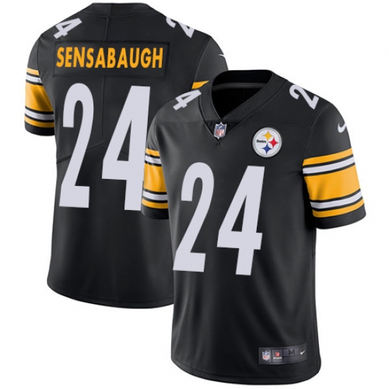 Men's Nike Pittsburgh Steelers #24 Coty Sensabaugh Black Team Color Vapor Untouchable Limited Player NFL Jersey - Ujersey
