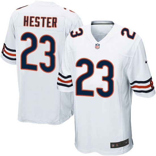 Men's Nike Chicago Bears #23 Devin Hester Game White NFL Jersey - Ujersey