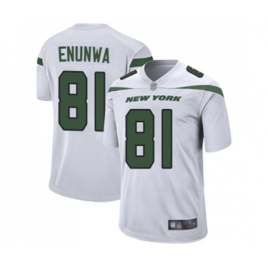 Men's New York Jets #81 Quincy Enunwa Game White Football Jersey - Ujersey