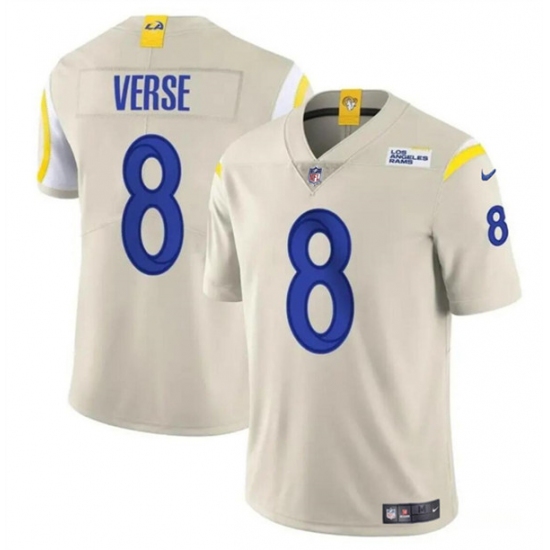 Men's Los Angeles Rams #8 Jared Verse Bone 2024 Draft Vapor Untouchable Football Stitched Jersey - Ujersey