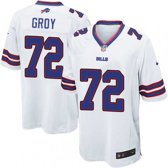 Men's Nike Buffalo Bills #72 Ryan Groy Game White NFL Jersey - Ujersey