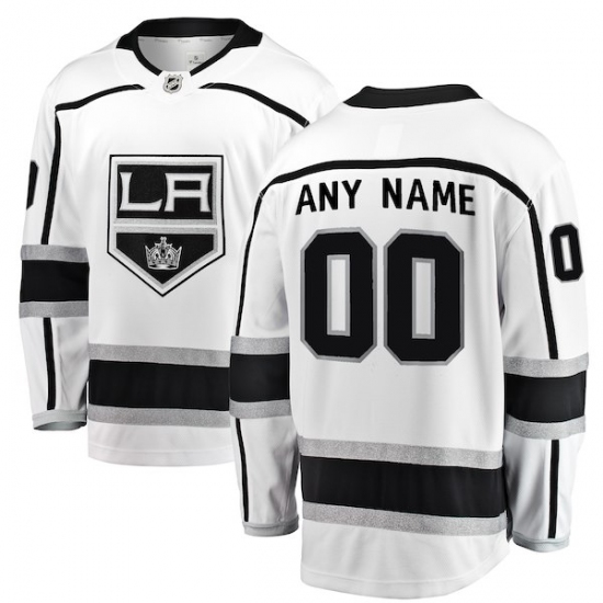 Men's Los Angeles Kings Fanatics Branded White Away Breakaway Custom Jersey - Ujersey