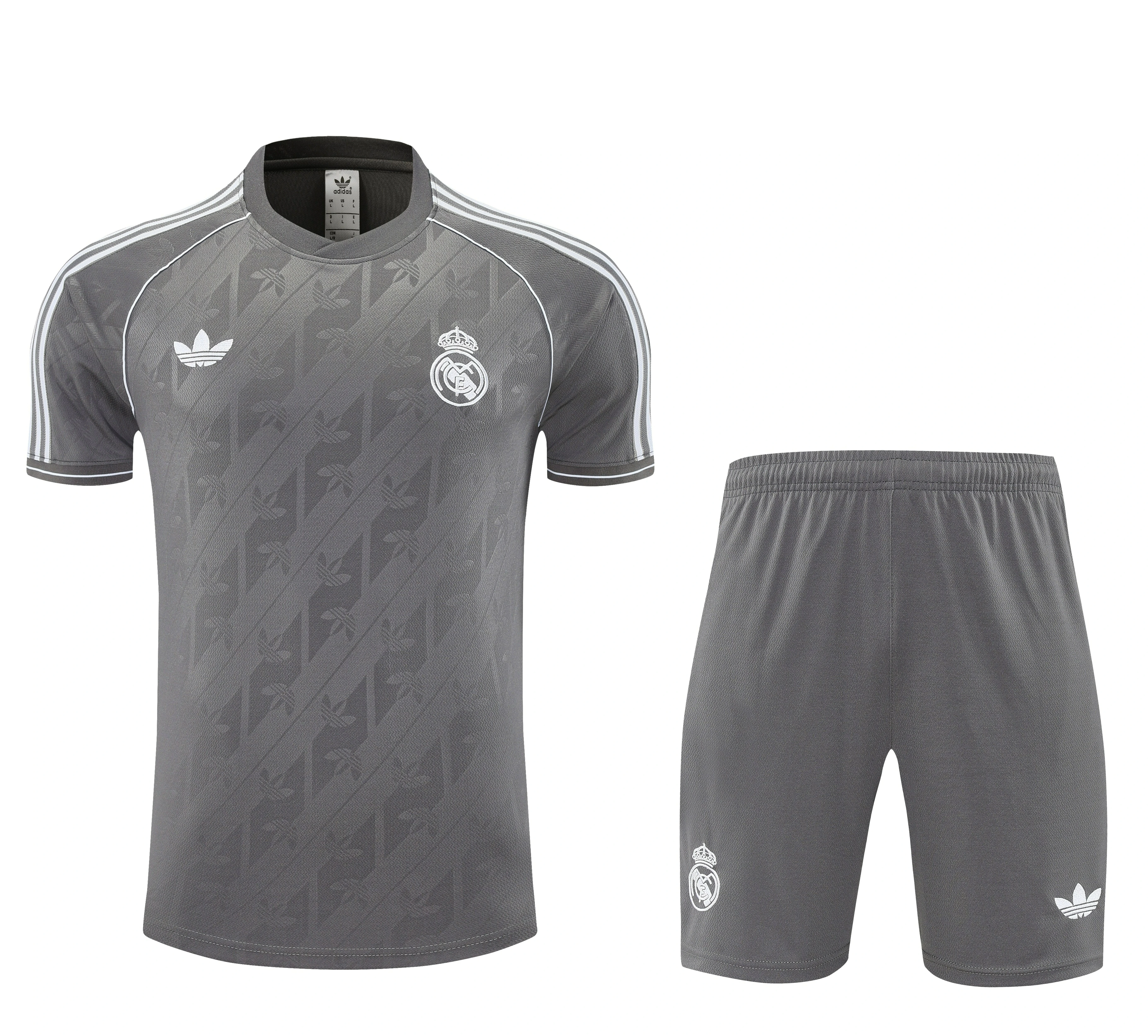 Real Madrid Training Jersey Kit Gray 2025/26