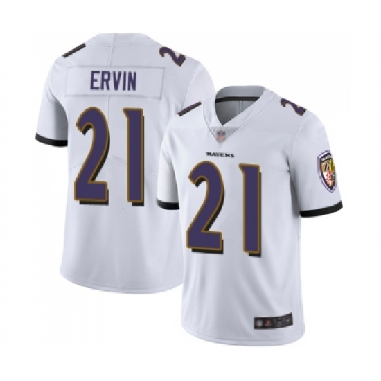 Youth Baltimore Ravens #21 Tyler Ervin White Vapor Untouchable Limited Player Football Jersey - Ujersey