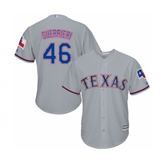 Youth Texas Rangers #46 Taylor Guerrieri Authentic Grey Road Cool Base Baseball Player Jersey - Ujersey